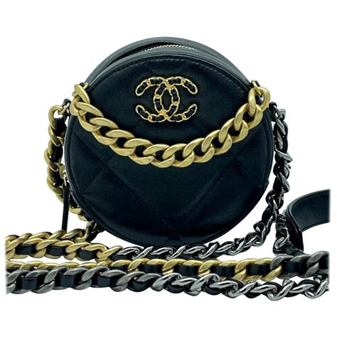 chanel round chain|Chanel 19 clutch chain.